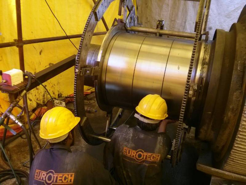 In-Situ Crankshaft and Midshaft Grinding